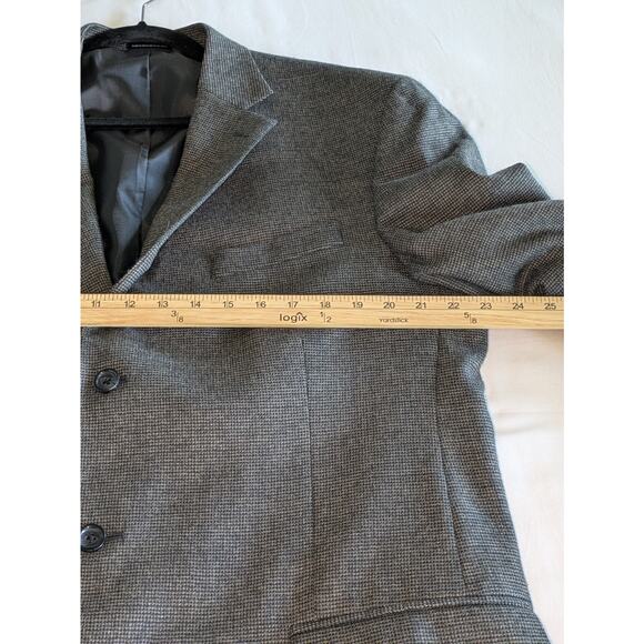 Stafford Blazer Mens 44 Long Wool 3 Button Sports Coat Timeless Professional - Picture 3 of 10